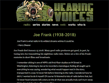 Tablet Screenshot of hearingvoices.com