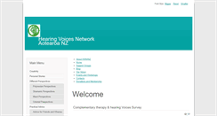 Desktop Screenshot of hearingvoices.org.nz