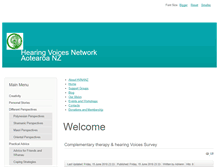 Tablet Screenshot of hearingvoices.org.nz