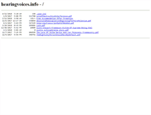 Tablet Screenshot of hearingvoices.info